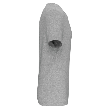 T-shirt col V slim manches courtes gris homme Kariban – vue 3