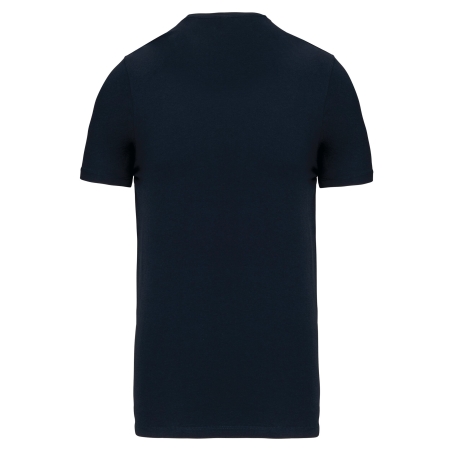 T-shirt col V slim manches courtes marine Kariban – vue 2