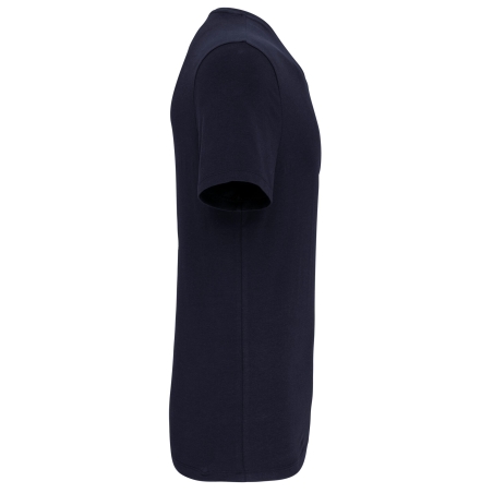 T-shirt col V slim manches courtes marine Kariban – vue 3