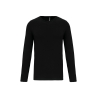 T-shirt col rond manches longues slim noir Kariban