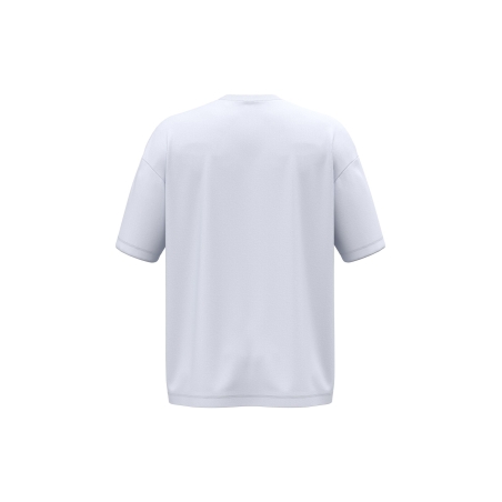 T-shirt oversize écoresponsable homme Blanc – Native Spirit – vue 2