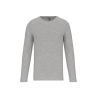 T-shirt col rond manches longues slim gris Kariban