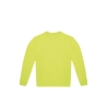 Sweat-shirt col rond vert lime B&C ID.222 – Personnalisable
