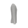 T-shirt col rond manches longues slim gris Kariban – vue 3