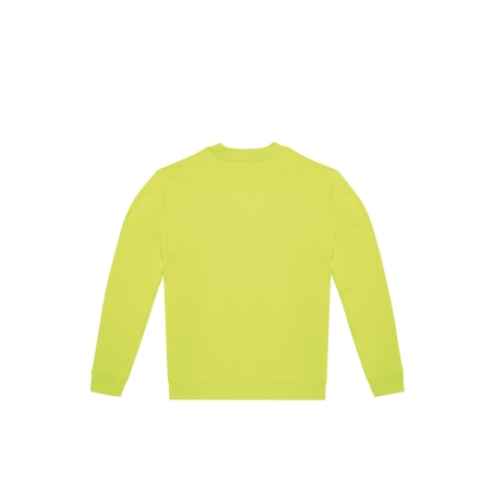 Sweat-shirt col rond vert lime B&C ID.222 – Personnalisable – vue 2