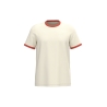 T-shirt ringer écoresponsable bords contrastés effet délavé homme Blanc Native Spirit