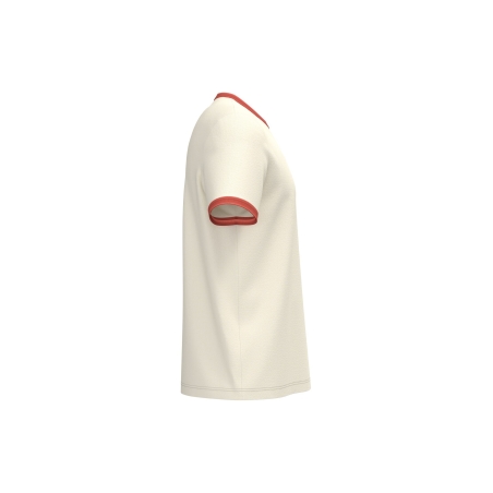 T-shirt ringer écoresponsable bords contrastés effet délavé homme Blanc Native Spirit – vue 3