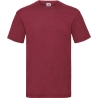 T-shirt homme Valueweight Rouge Vintage Heather Red – Fruit of the Loom