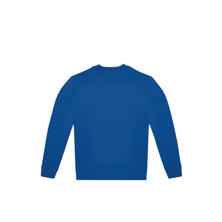 Sweat-shirt col rond Bleu Royal Blue B&C ID.222 – vue 2