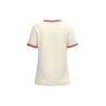 T-shirt ringer écoresponsable effet délavé femme Ivoire / Paprika délavé Native Spirit – vue 2
