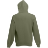 Sweat-shirt capuche Classic Vert Olive Fruit of the Loom – vue 2