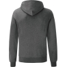Sweat-shirt capuche Classic Gris Chiné Fruit of the Loom – vue 2