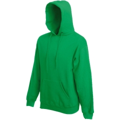 Sweat-shirt capuche Classic Vert Kelly Green Fruit of the Loom
