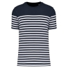 T-shirt marin rayé col rond Bio Marine - Kariban