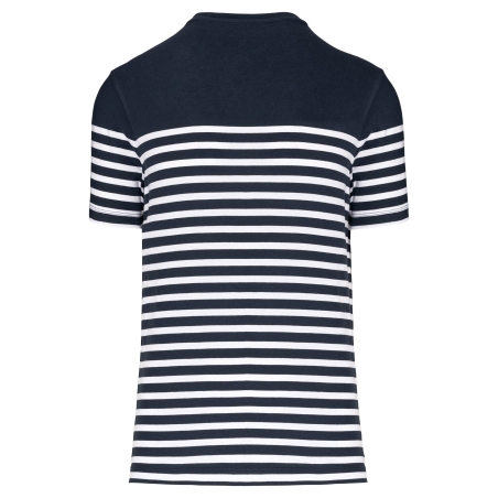 T-shirt marin rayé col rond Bio Marine - Kariban – vue 2
