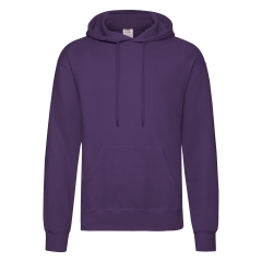 Sweat-shirt à capuche Classic Violet – Fruit of the Loom