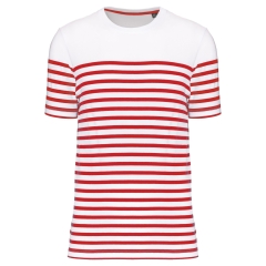 T-shirt marin col rond Bio homme Blanc Kariban