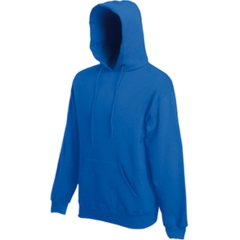 Sweat-shirt capuche Classic Bleu Royal Fruit of the Loom