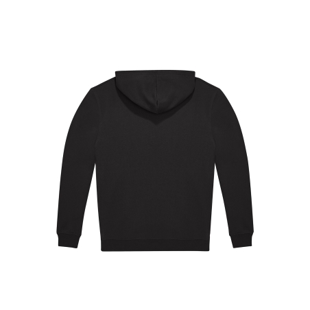 Sweat capuche zippé noir B&C ID.224 280 g/m² personnalisable – vue 2