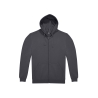 Sweat capuche zippé B&C ID.224 Gris 280 g/m² – Unisexe