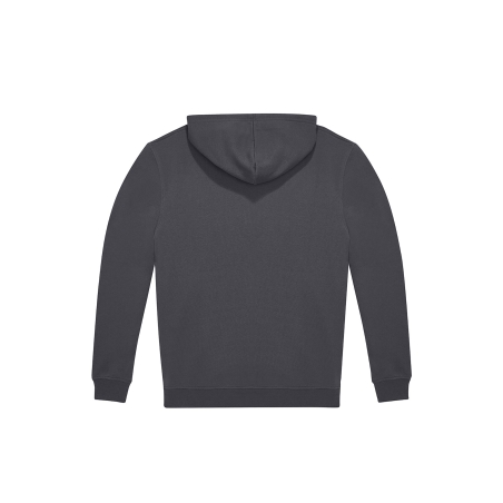 Sweat capuche zippé B&C ID.224 Gris 280 g/m² – Unisexe – vue 2