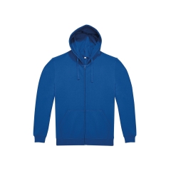 Sweat capuche zippé Bleu Royal B&C ID.224 – 280 g/m²