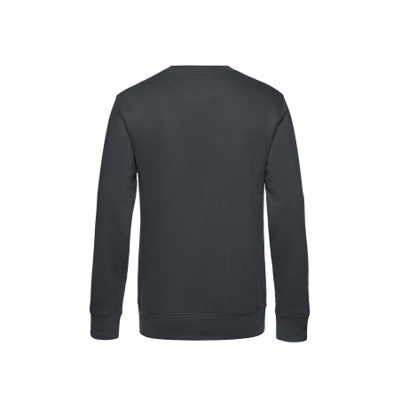 Sweat col rond King Gris (Asphalt) B&C – 280 g/m² – vue 2