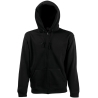 Sweat zippé capuche Premium noir Fruit of the Loom