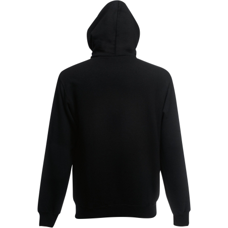 Sweat zippé capuche Premium noir Fruit of the Loom – vue 2