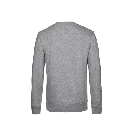 Sweat col rond King Gris (Heather Grey) – B&C – vue 2