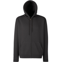 Sweat zippé capuche Premium Gris Fruit of the Loom – 280 g/m²