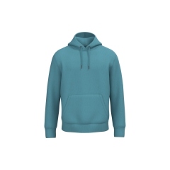 Sweat capuche écoresponsable unisexe Bleu Adriatic Native Spirit