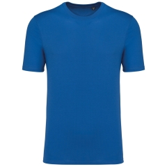 T-shirt col rond unisexe Bleu Kariban – Coton peigné