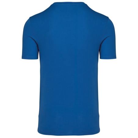 T-shirt col rond unisexe Bleu Kariban – Coton peigné – vue 2