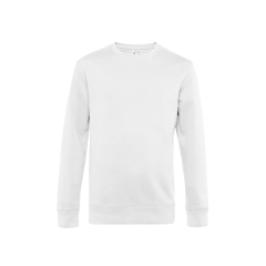 Sweat col rond King Blanc B&C – Personnalisé en France