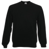 Sweat-shirt raglan noir Fruit of the Loom – 280 g/m²