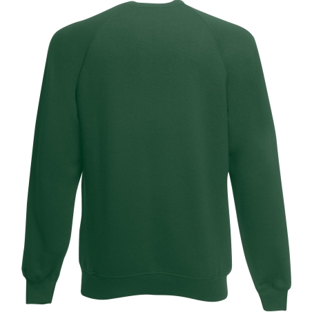 Sweat-shirt manches raglan vert Fruit of the Loom 62-216-0 – vue 2