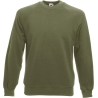 Sweat-shirt manches raglan Classic Olive Fruit of the Loom