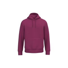 Sweat capuche écoresponsable bordeaux unisexe Native Spirit