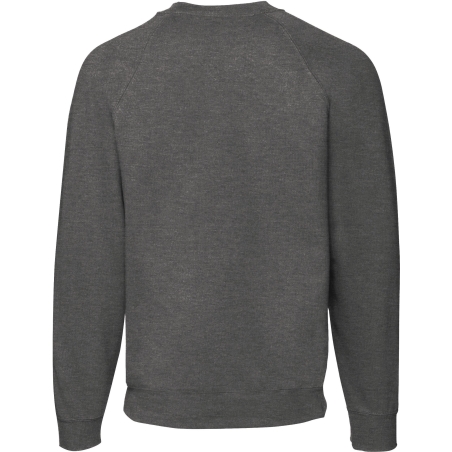 Sweat-shirt manches raglan gris chiné Fruit of the Loom – vue 2