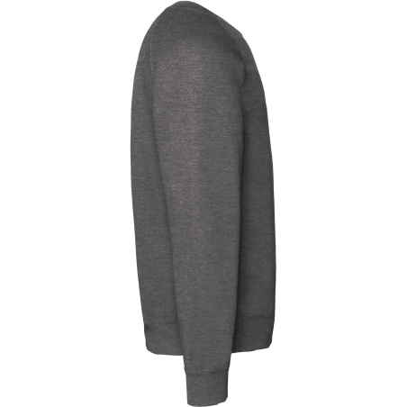 Sweat-shirt manches raglan gris chiné Fruit of the Loom – vue 3
