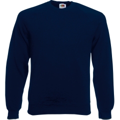 Sweat-shirt manches raglan marine Fruit of the Loom