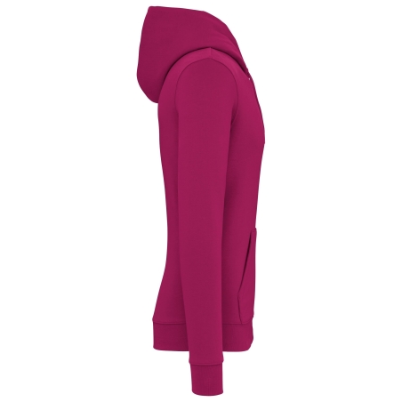 Sweat capuche écoresponsable bordeaux unisexe Native Spirit – vue 3