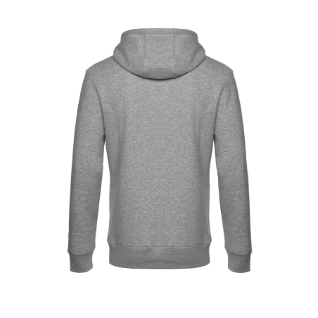 Sweat à capuche KING Gris Chiné B&C – 280 g/m² – vue 2