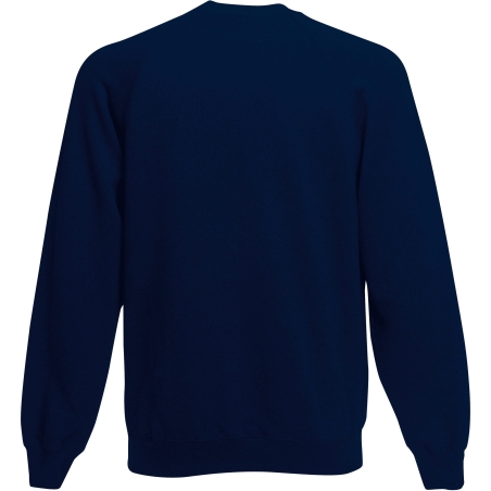 Sweat-shirt manches raglan marine Fruit of the Loom – vue 2