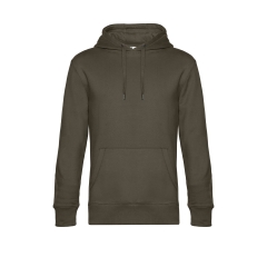 Sweat à capuche KING Vert Kaki B&C – 280 g/m²