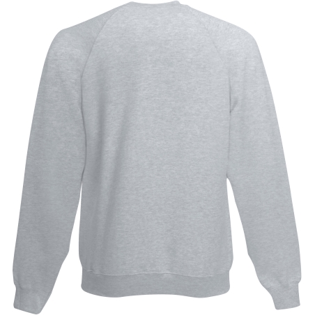 Sweat-shirt manches raglan gris Fruit of the Loom – vue 2