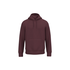 Sweat à capuche écoresponsable bordeaux unisexe Native Spirit