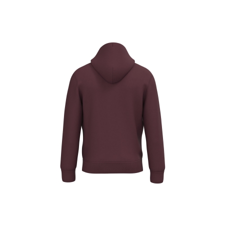 Sweat à capuche écoresponsable bordeaux unisexe Native Spirit – vue 2