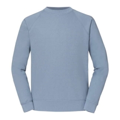Sweat-shirt manches raglan bleu Fruit of the Loom – 280 g/m²